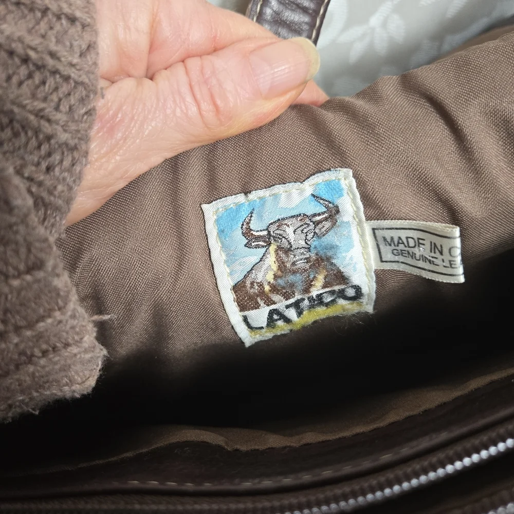 Latico Dark Brown Leather Messenger Bag